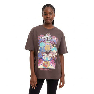 Grey Oversize Mystic Top Nawao.com