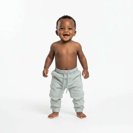 Grey Poplin Jogger Mid Grey Nawao.com