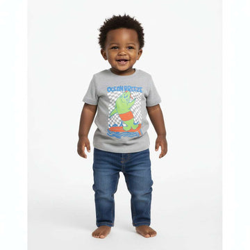 Grey Shark Ocean Breeze Tshirt Mid Grey Nawao.com
