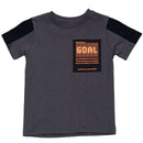 Grey Short Sleeve T Shirt With Pocket Mid Grey Nawao.com