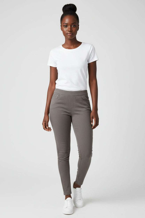 Grey Skinny  Knit Jegging Nawao.com