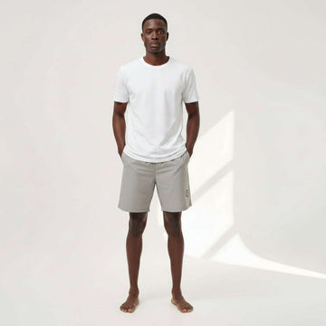 Grey Solid Shorts Nawao.com