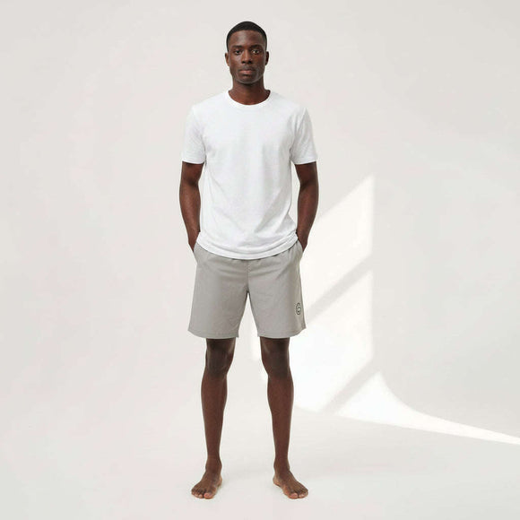 Grey Solid Shorts Nawao.com