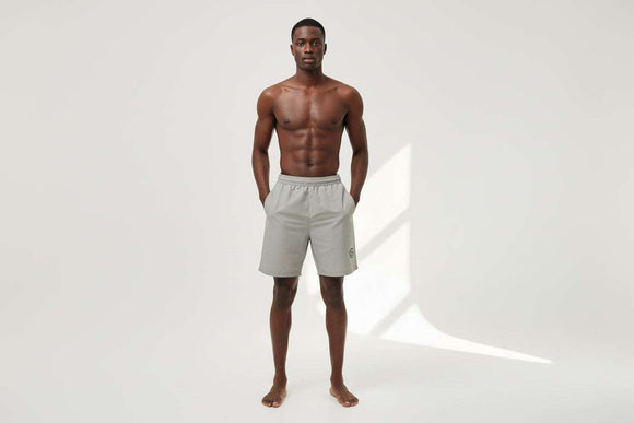 Grey Solid Shorts Nawao.com