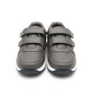 Grey Stripped Overlay Sneaker Pale Grey Nawao.com