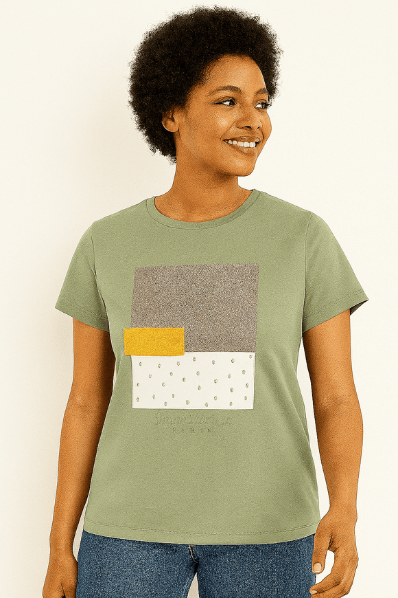 Grey Studio Foil T Shirt Mid Nawao.com