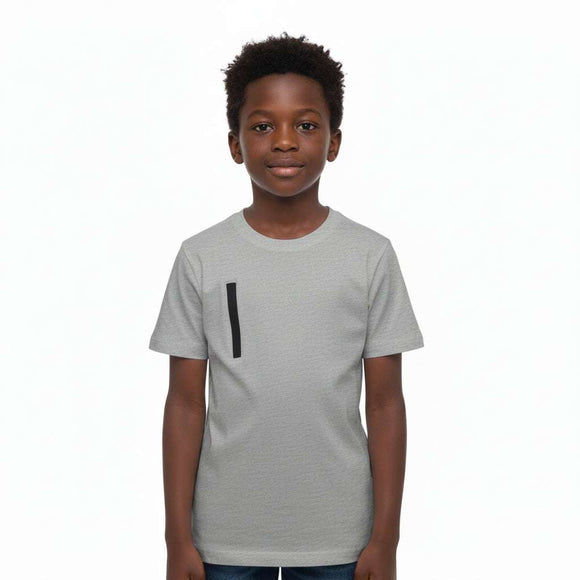 Grey Tee With Zip Mid Grey Nawao.com