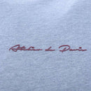 Grey Tipped T Shirt With Logo Mid Grey Nawao.com