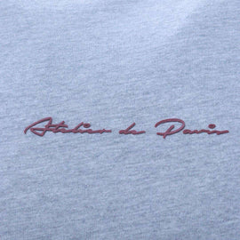 Grey Tipped T Shirt With Logo Mid Grey Nawao.com