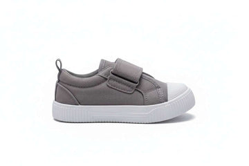 Grey Velcro Sneaker Mid Grey Nawao.com