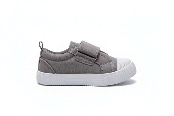 Grey Velcro Sneaker Mid Grey Nawao.com
