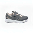 Grey Velcro Strap Trainer Repeat  Mid Grey Nawao.com