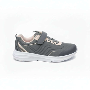 Grey Velcro Strap Trainer Repeat  Mid Grey Nawao.com