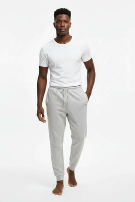 Greymelange Cuffed Pyjamas Mid Grey Small Nawao.com