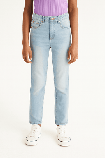 Gsr Basic Straight Fit Jeans Light Wash Nawao.com