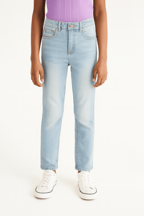 Gsr Basic Straight Fit Jeans Light Wash Nawao.com