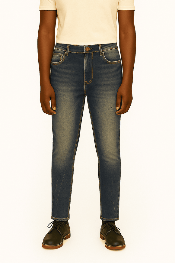 Indigo 5 Pocket Skinny Fit Jeans  Indigo Nawao.com