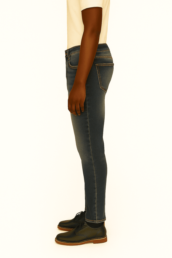 Indigo 5 Pocket Skinny Fit Jeans  Indigo Nawao.com