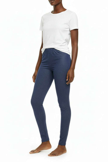 Indigo Full Length Legging With Belt Loop Nawao.com