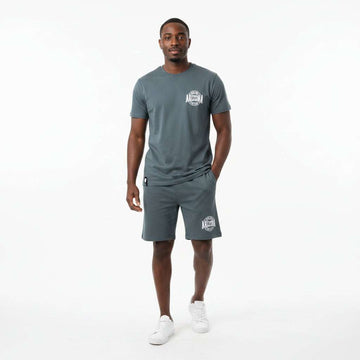 Interlock  T Shirt And Pyjama Shorts Set Assorted Nawao.com