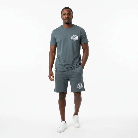 Interlock  T Shirt And Pyjama Shorts Set Assorted Nawao.com