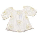 Ivory All Over Flower Patch Work Dress Ivory Nawao.com