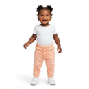 Ivory All Over Print Active Pants    Solid Peach Active Pants Assorted Nawao.com