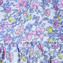 Ivory All Over Print Dress With Crochet Collars Nawao.com