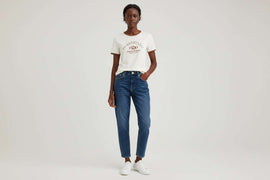 Ivory Contast Rib T Shirt Nawao.com