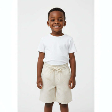 Ivory Jacquard Pullon Shorts Ivory Nawao.com