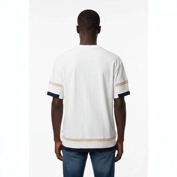 Ivory Jacquard T Shirt Nawao.com
