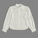 Ivory Lace Detailed Shirt Nawao.com
