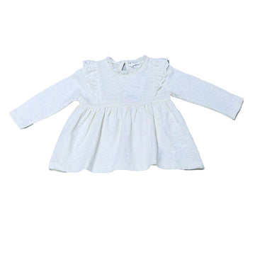 Ivory  Long Sleeves Plain Blouse Nawao.com