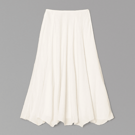 Ivory Maxi Skirt Nawao.com