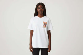 Ivory Mickey Oversized Printed T Shirt Ivory Small Nawao.com