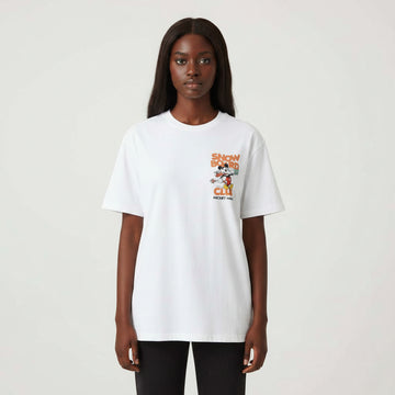 Ivory Mickey Oversized Printed T Shirt Ivory Small Nawao.com