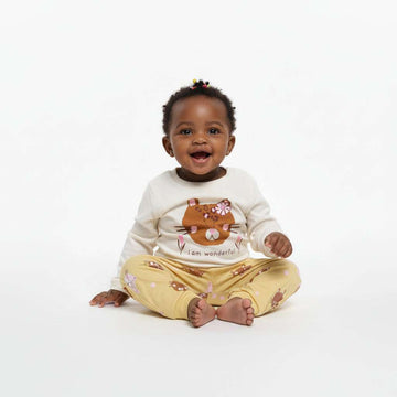 Ivory Placement Print Pyjama Set Ivory Nawao.com