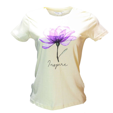 Ivory Printed T Shirt Nawao.com