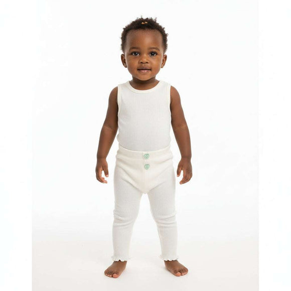Ivory Rib Leggings Nawao.com
