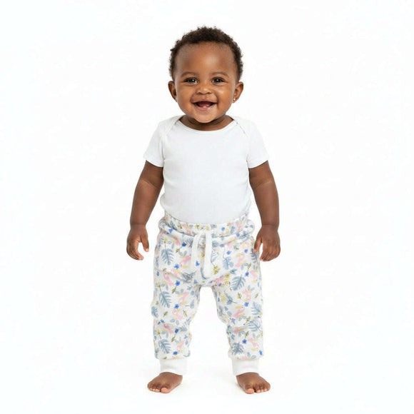 Ivory Tucan All Over Print Active Pant Ivory Nawao.com