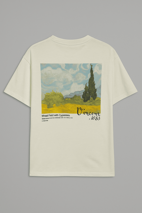 Ivory Van Gogh Printed T Shirt Ivory Nawao.com