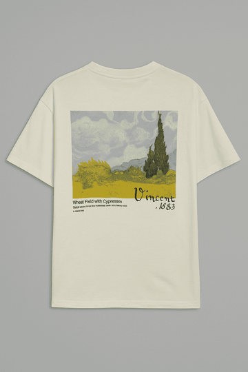 Ivory Van Gogh Printed T Shirt Ivory Nawao.com