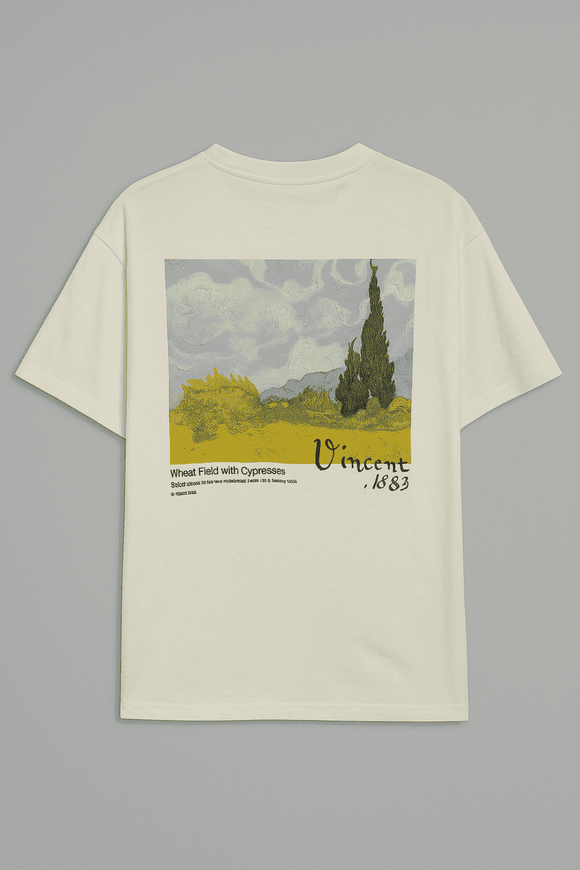 Ivory Van Gogh Printed T Shirt Ivory Nawao.com