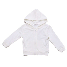 Ivory Zip Thru Hoodie Nawao.com