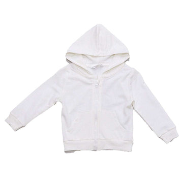 Ivory Zip Thru Hoodie Nawao.com