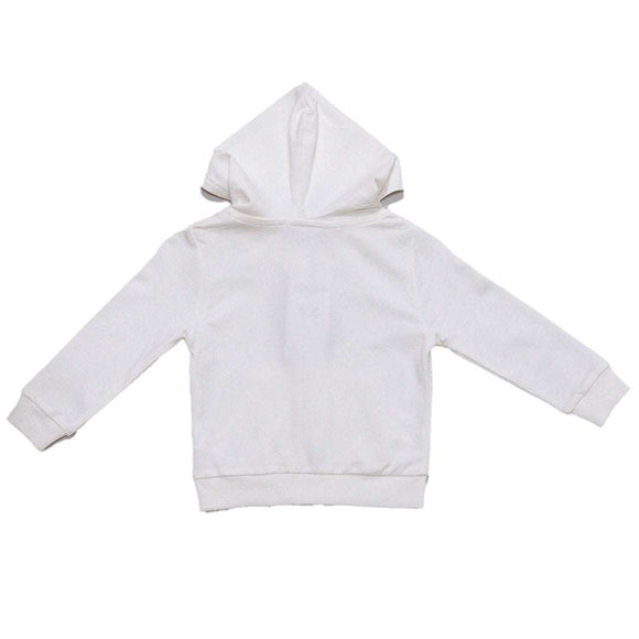 Ivory Zip Thru Hoodie Nawao.com