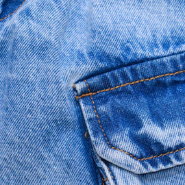 Jogger With Flap Pockets And Elasticed Opening Light Wash Nawao.com