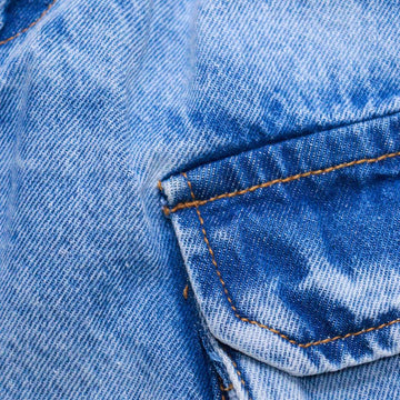 Jogger With Flap Pockets And Elasticed Opening Light Wash Nawao.com