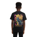 Junior Boys Black T Shirt With Front And Back Embo Black Nawao.com