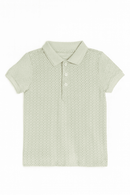 Junior Boys Ecru Aop Polo Nawao.com